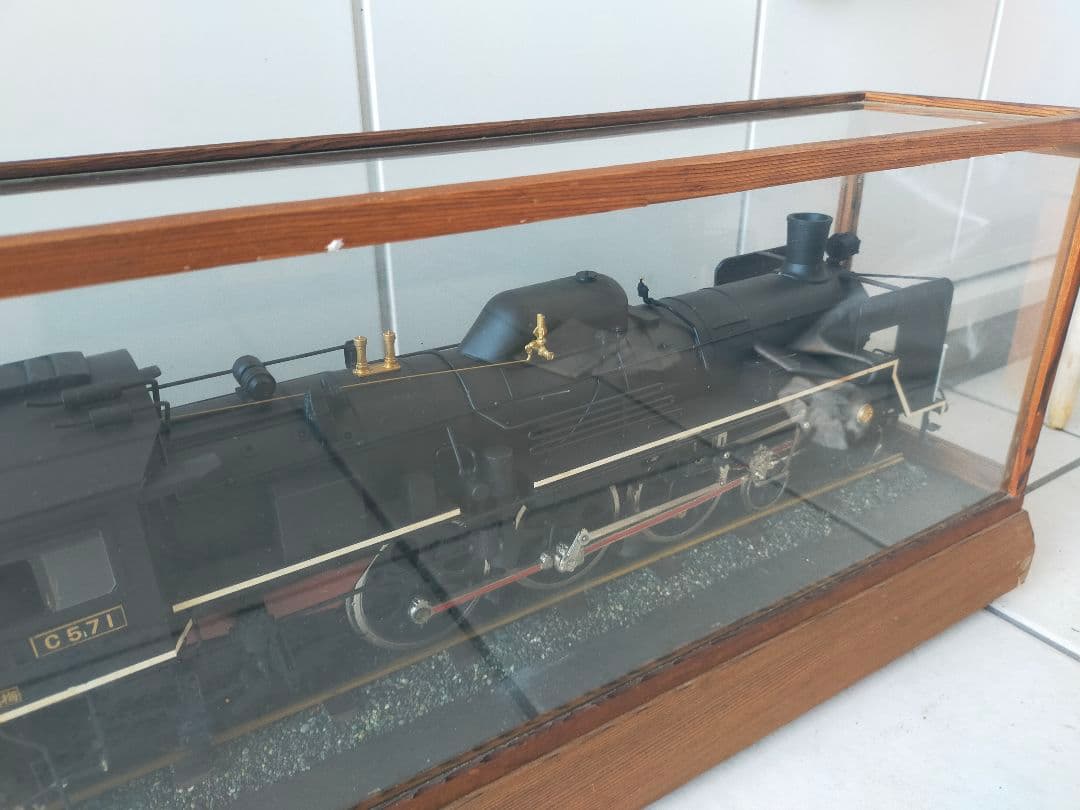 【超希少】C57型 模型機関車 ガラスケース付き