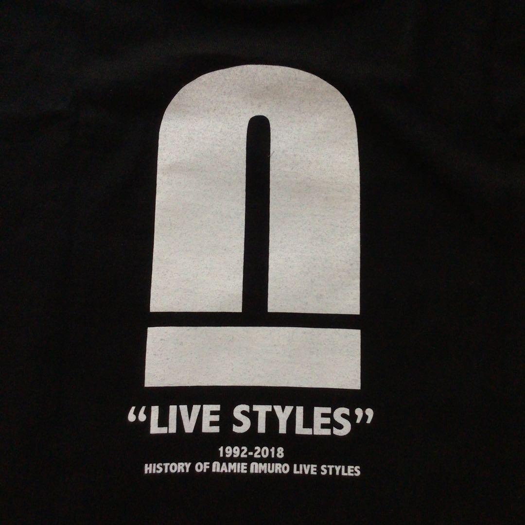 安室奈美恵 ロンT サイズS LIVE STYLE 2018 デカロゴ 古着 安室奈美恵 ロゴ