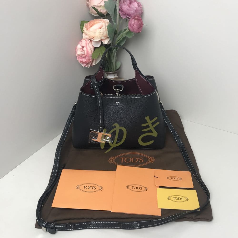 黒 レザー トートバッグ ショルダーバッグ