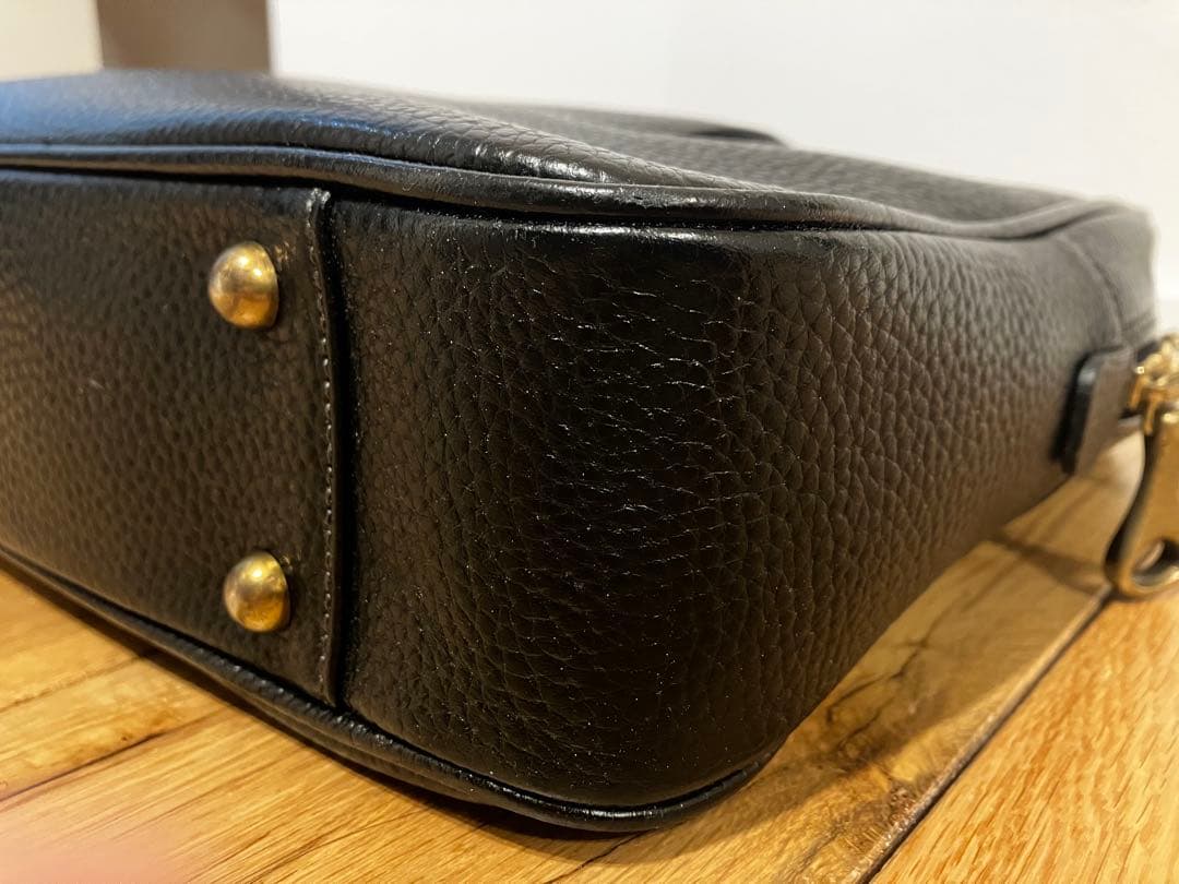 【TOFF&LOADSTONE】Mr.brief レザーブリーフバッグ ブラック