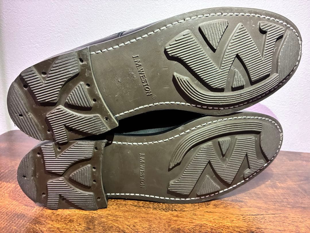 サントンjmweston ゴルフ　黒　7E