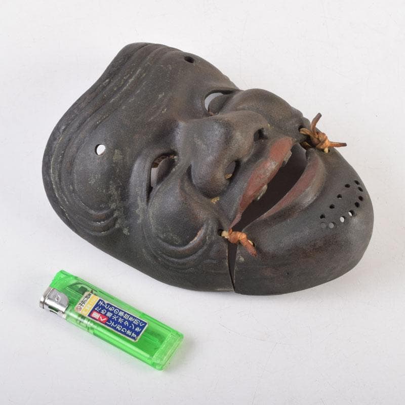 能面 能楽 雅楽 宗三郎作 銅製 翁 お面 共箱 N 9017 - メルカリ