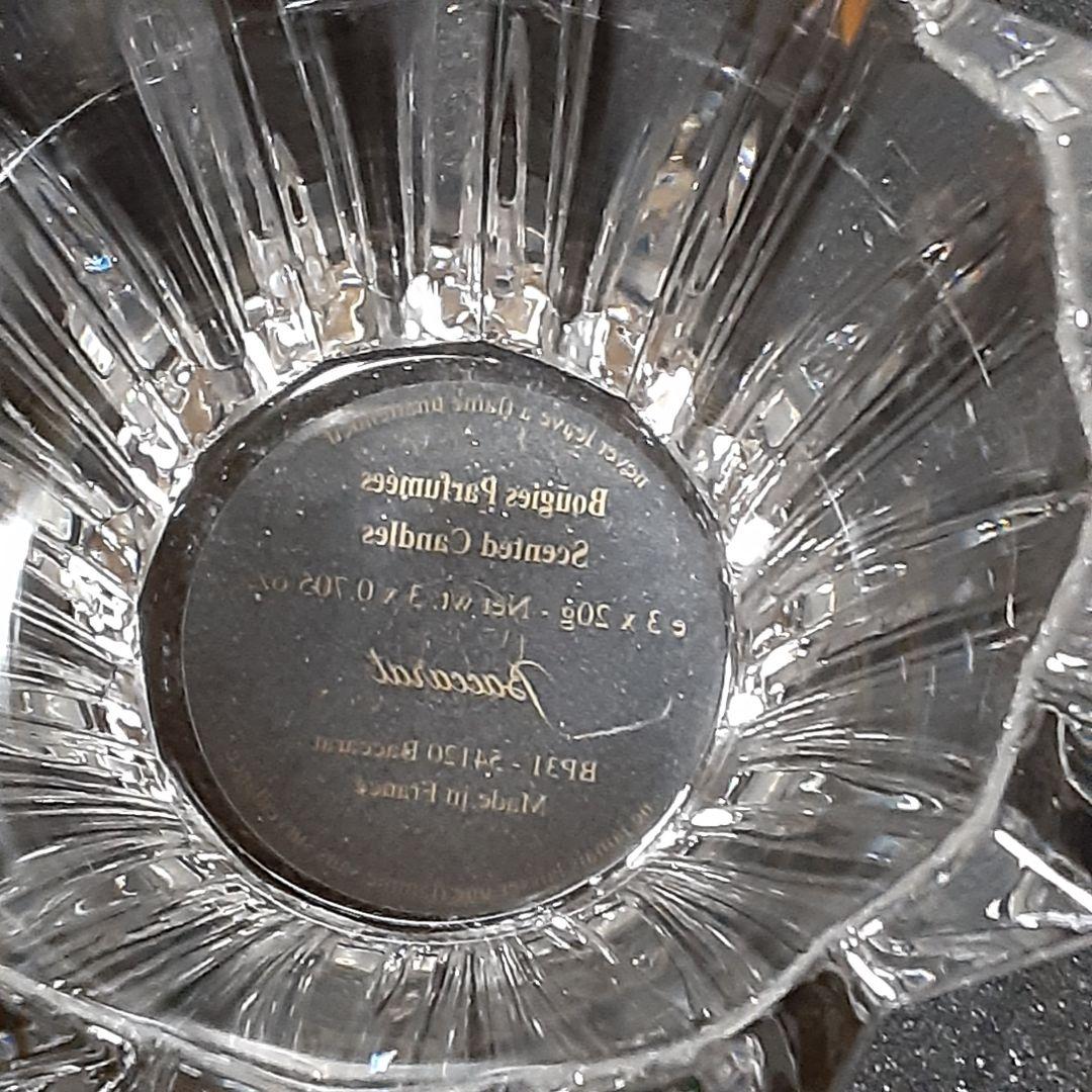 完全未使用品 希少 バカラ キャンドルホルダー 箱に難ありますが中身は新品