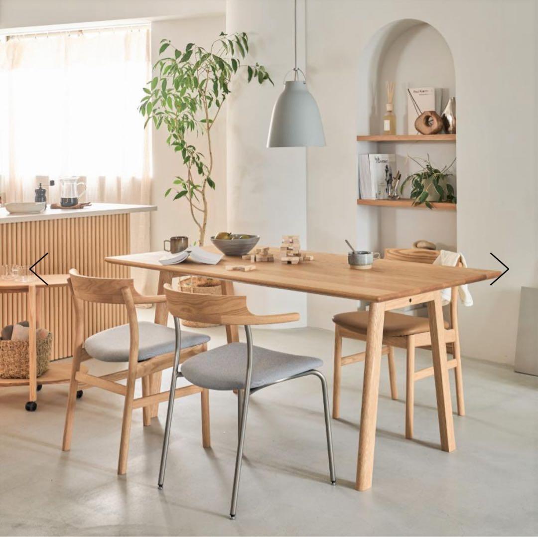 【美品】ACTUS SOUP Aレッグ 160cm オーク材 ナチュラル 北欧