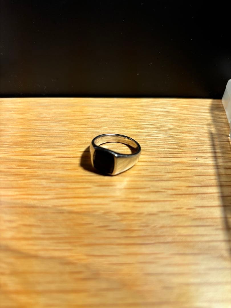 TOM WOOD kayring polished Onyx リング