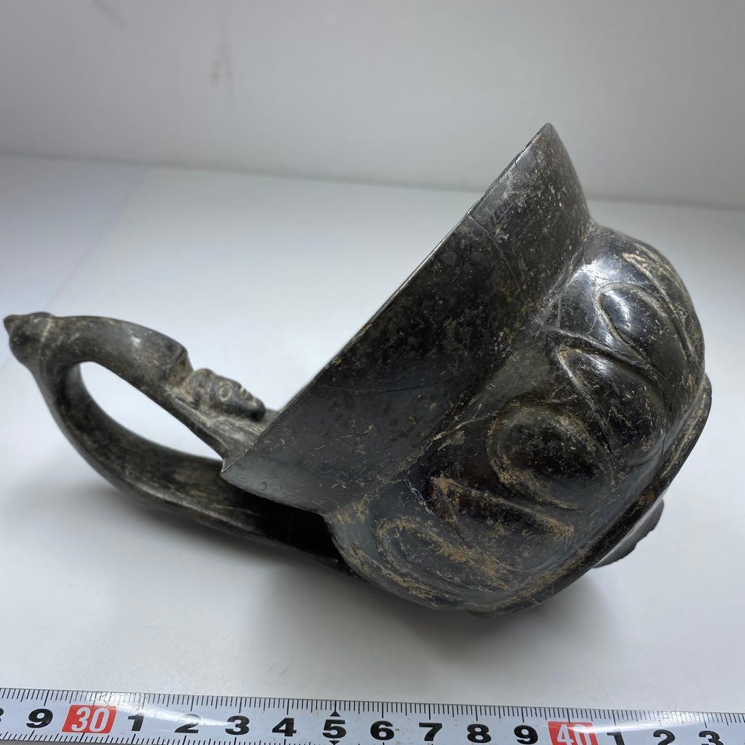 専用 古代 ペルー土器 紀元前 直径11.9㎝ タカチ 東な7-0217①