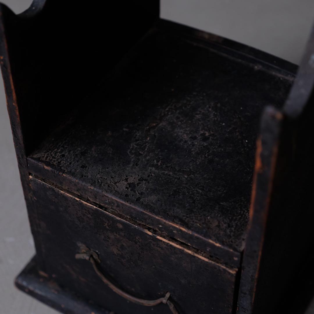松材 スタンド付き小引き出し 刀掛け 抽斗 古家具 古道具 骨董 古美術 古