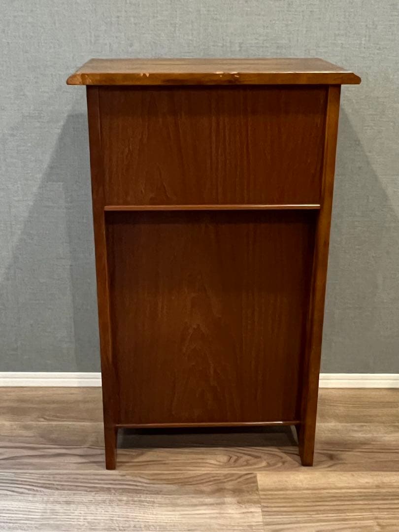 オールドカリモク マガジンラック／サイドキャビネット 木製 ヴィンテージ