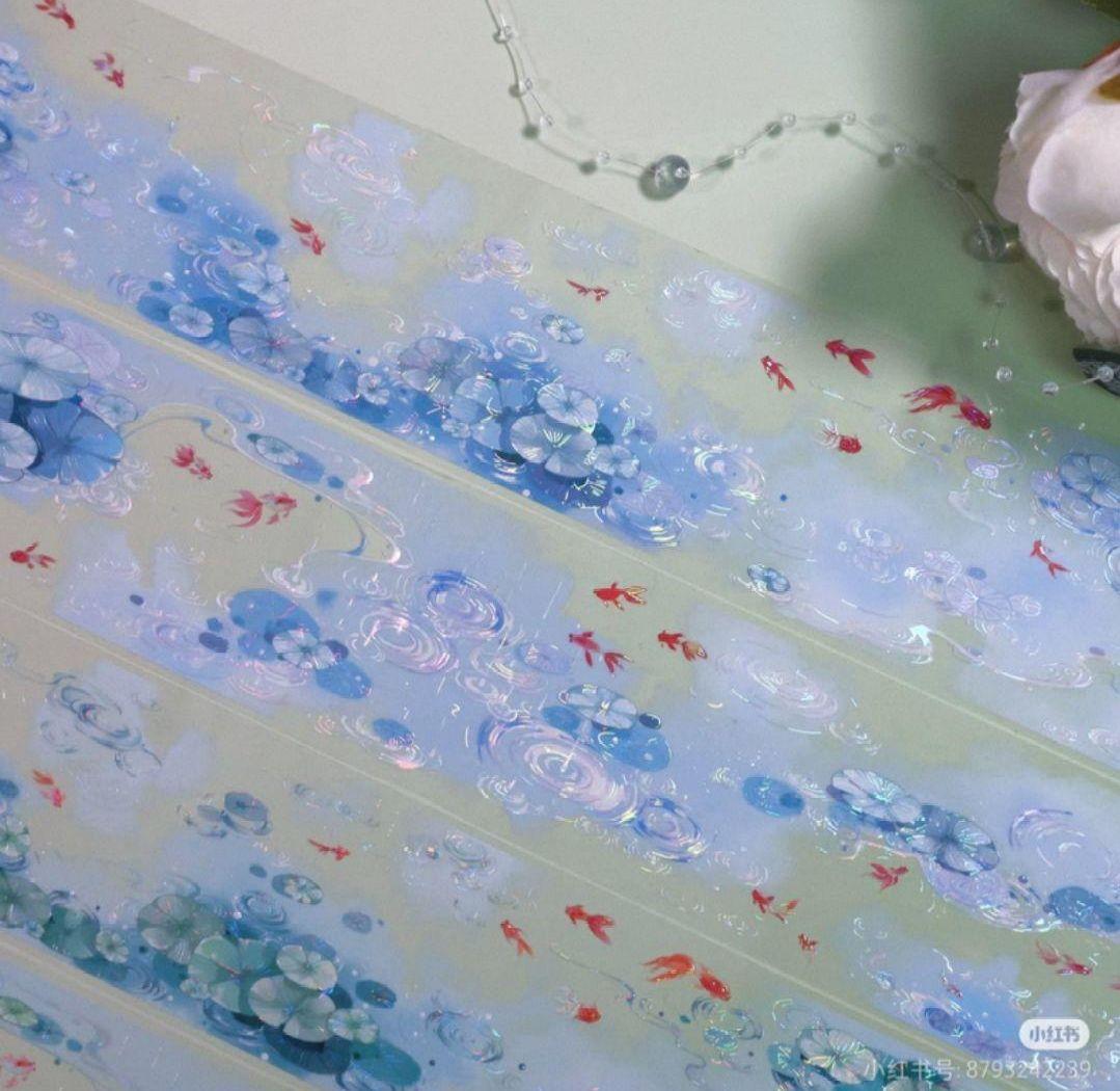 切売 1548☆ 海外 マスキングテープ マステ PET 装飾 花 贝壳光