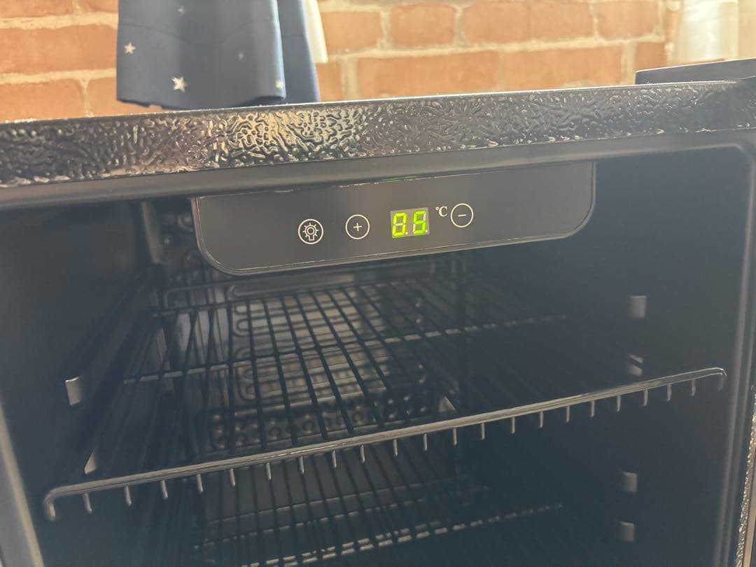 Shelddi 透明ガラス冷蔵庫 新品「送料込み」