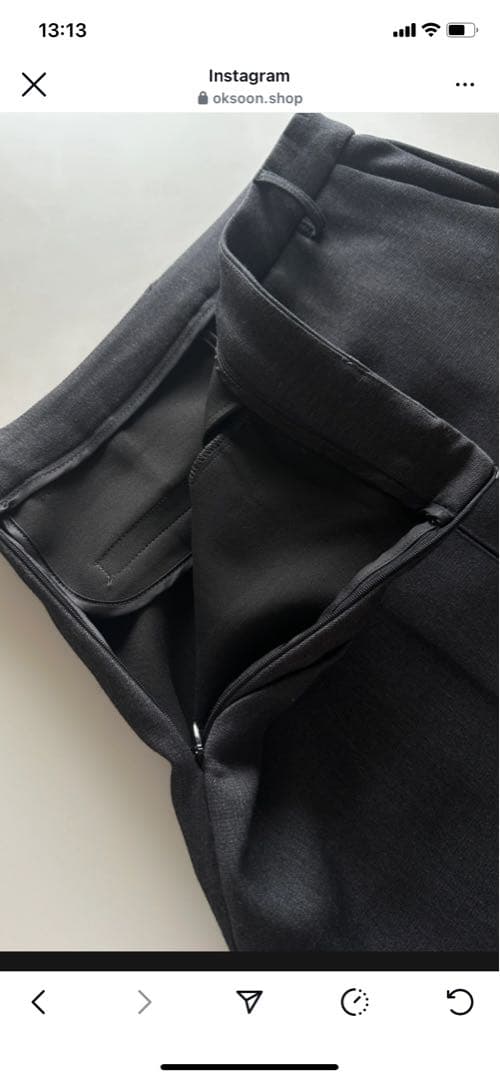 ok:soon ボックスプリーツスカート新品未使用タグ付き　サイズ２　お値下げ‼️