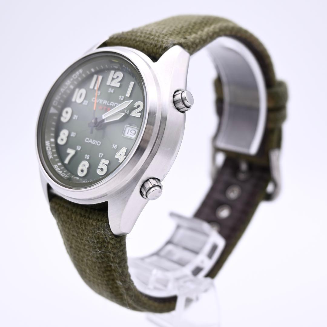 CASIO オーバーランド OVW-100BJ ソーラー電波 腕時計 新品電池