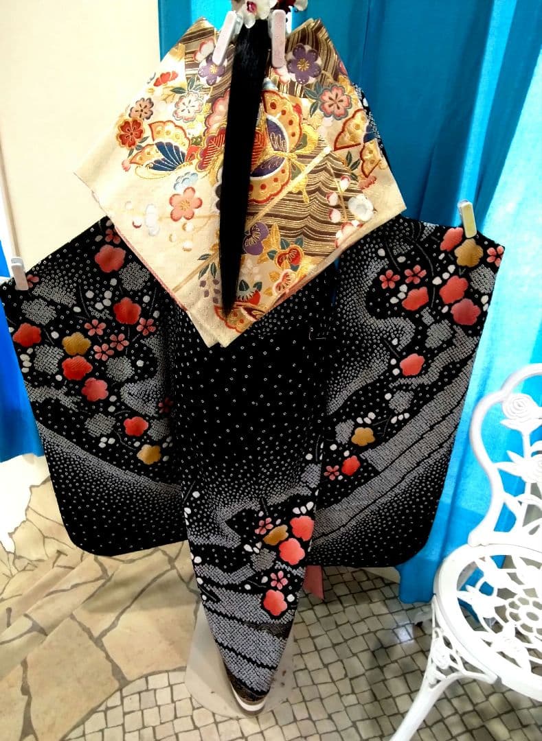 振袖フルセット、やまと誂製、成人式、重ね衿帯揚げ帯締め、西陣袋帯