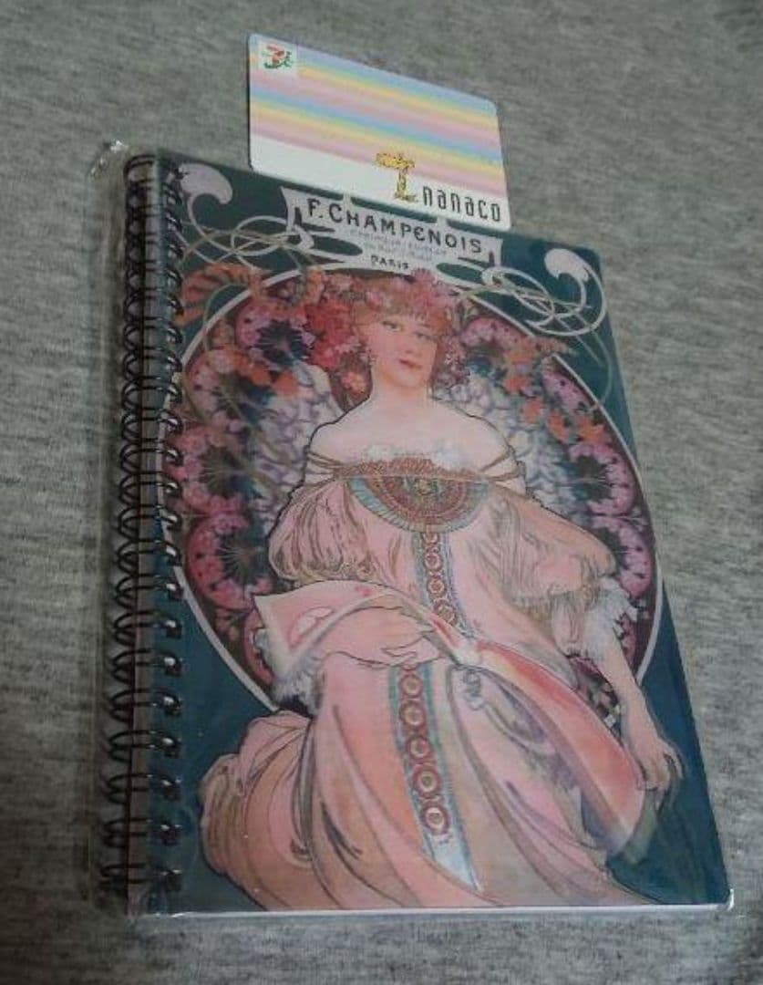 美術展グッズ☆ミュシャ☆３Ｄ《夢想》表紙ノート