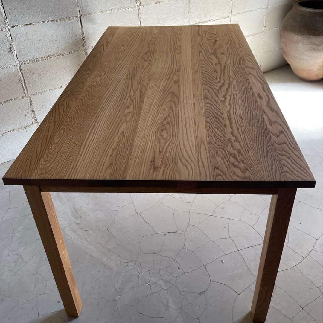 無印良品 MUJI ダイニングテーブル　オーク無垢材　140サイズ　節ほぼ無し