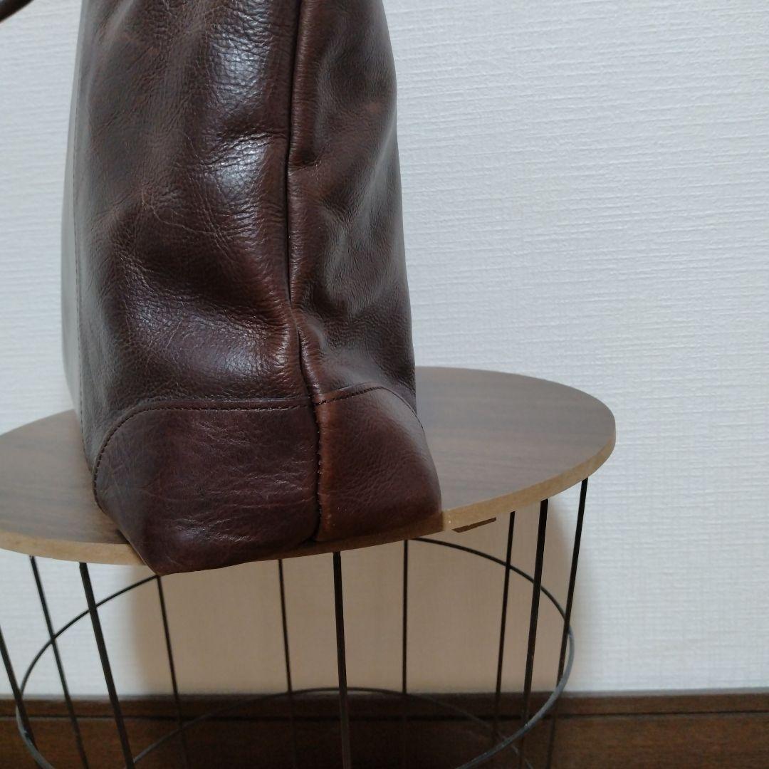 豊岡鞄　ダークブラウン レザー ビジネスバッグ