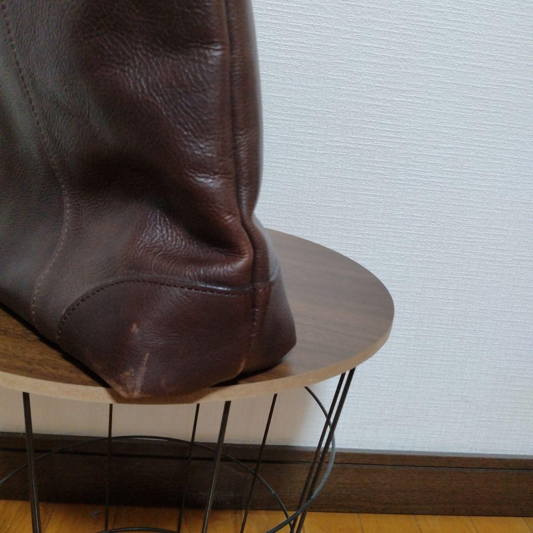 豊岡鞄　ダークブラウン レザー ビジネスバッグ