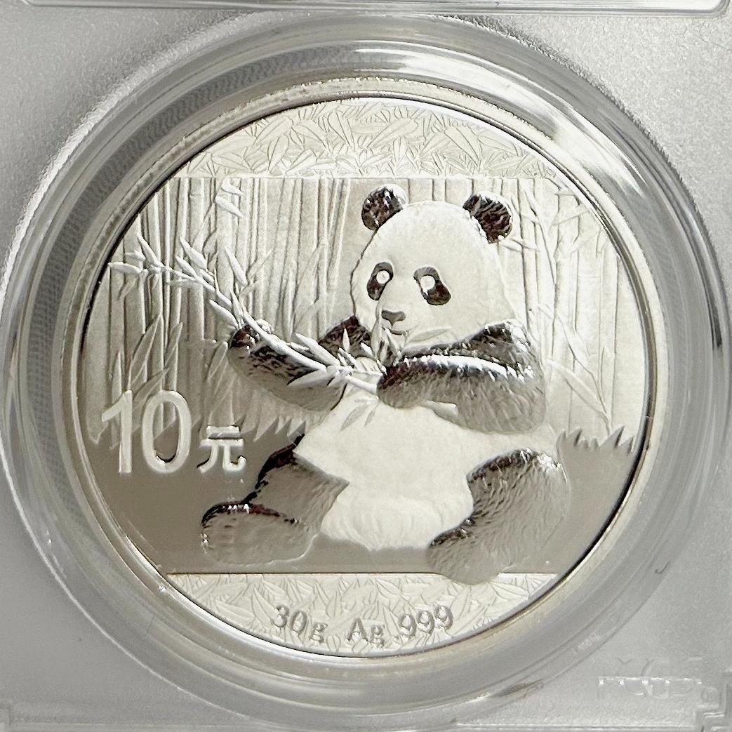 2017年 中国 パンダコイン PCGS MS70 10元/30g - メルカリ