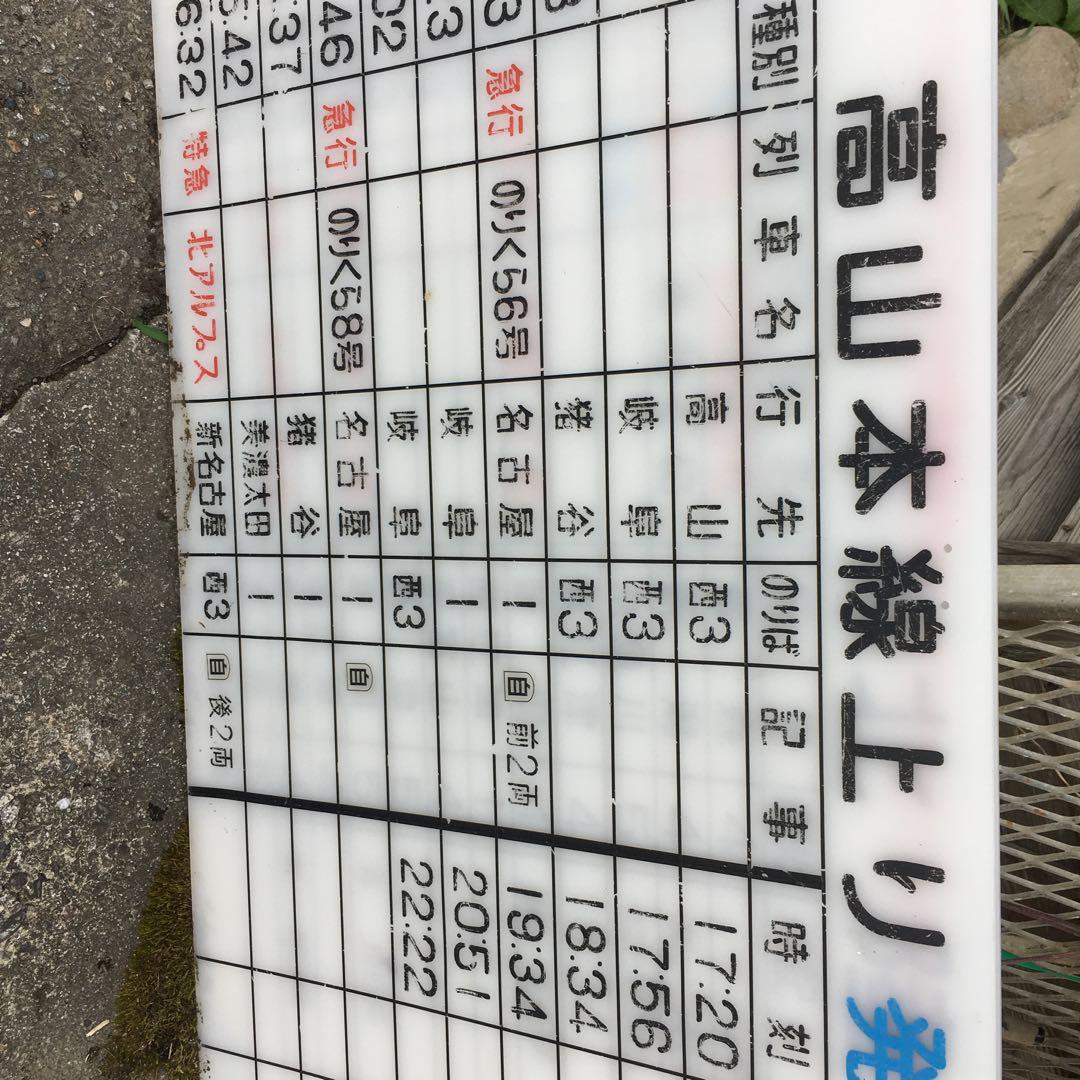 旧国鉄　時刻表