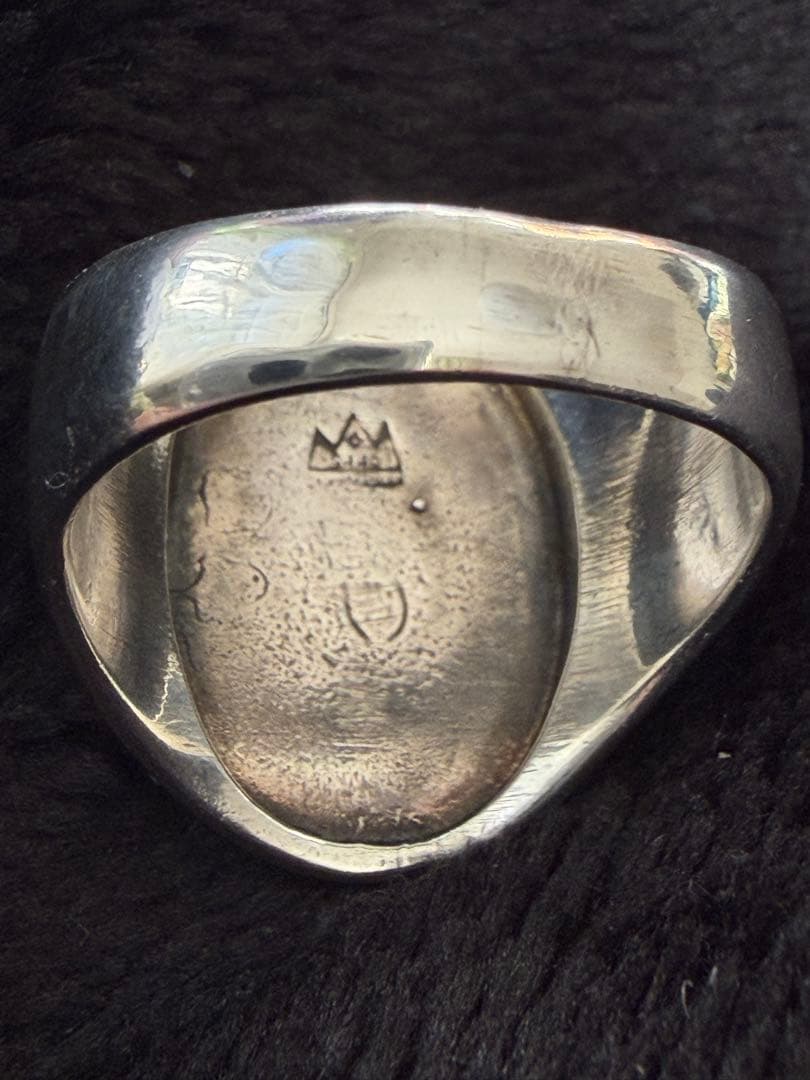 （W）超希少！美品✨SAAD サード インレイワークリングインディアンジュエリー