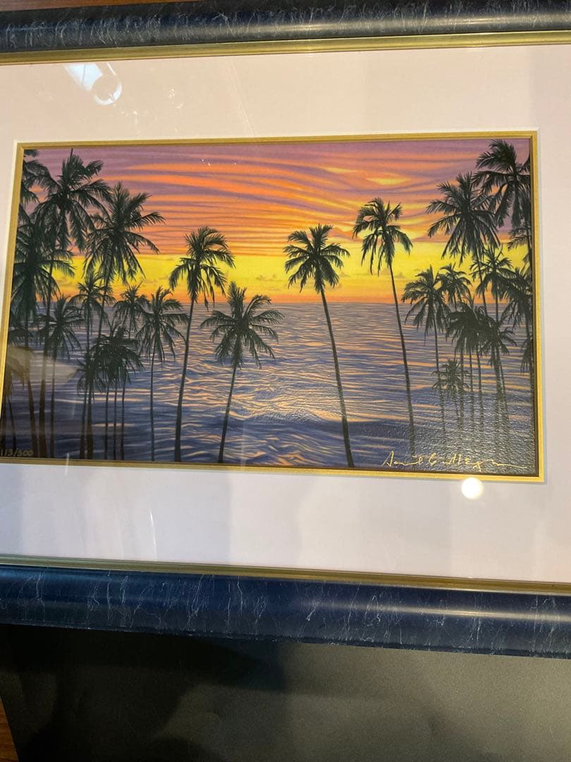 絵画デイビッド・ガエーゴスヒロベイガーデンシルクスクリーン海