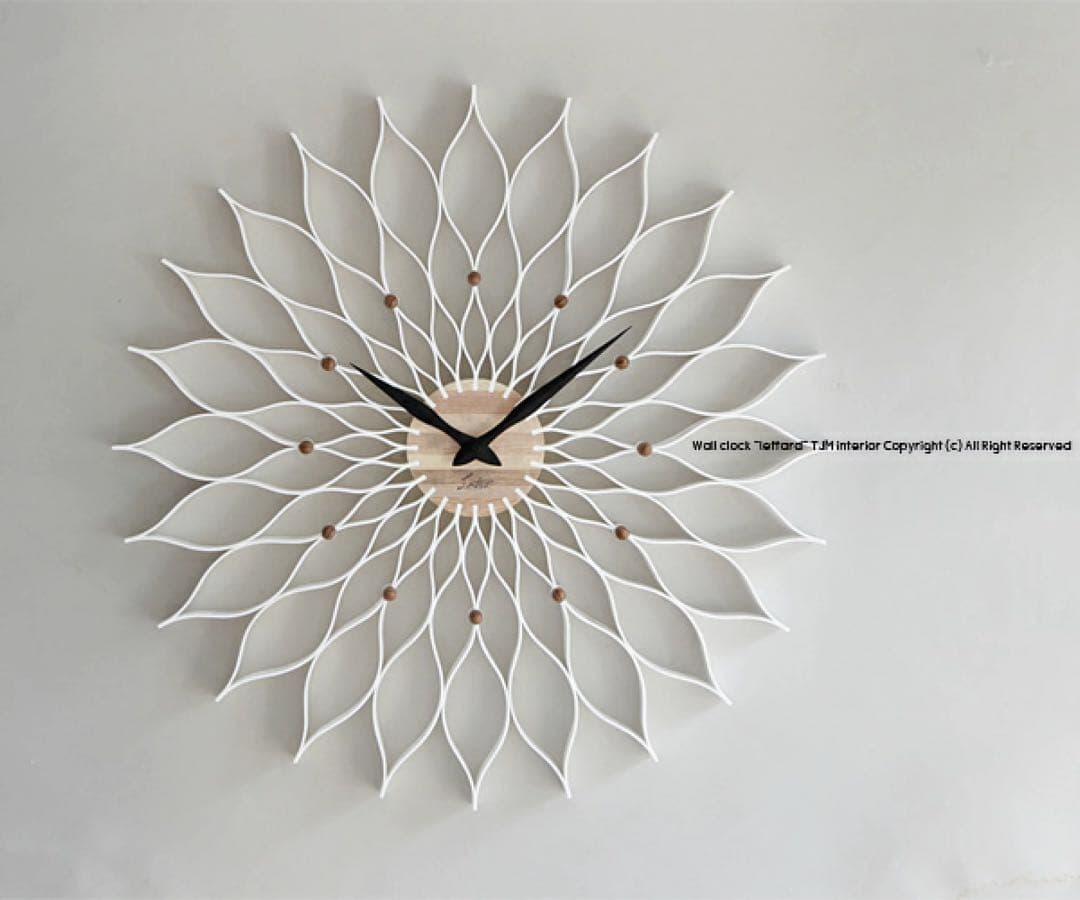 現行品　未使用　ルファール　ウォールクロック　ホワイト　フランフラン　壁掛け時計