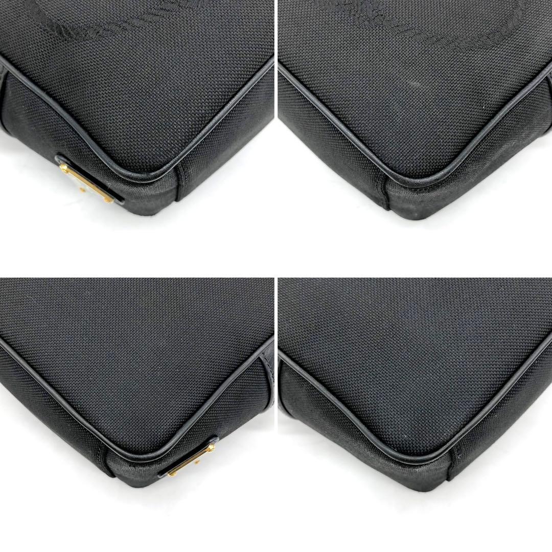 ✨近年・ギャランティ付✨プラダ ショルダーバッグ 三角ロゴ ジャガード リボン