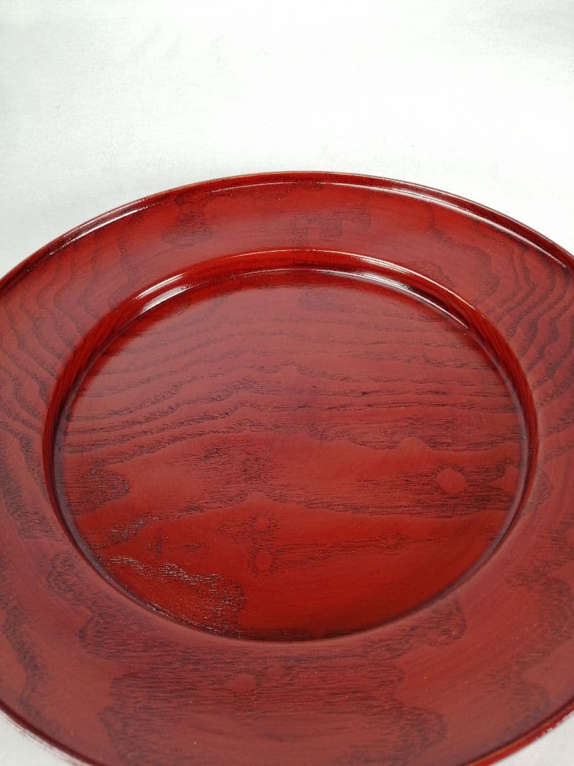 【茶事道】川端近左造　桐拭塗青海盆　干菓子　菓子盆166