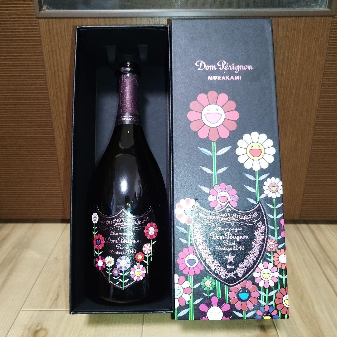 【限定コラボ】ドンペリ×村上隆　ロゼ ヴィンテージ 2010 空箱＆空瓶 ドンペリニヨン ドン ペリニヨン ロゼ ヴィンテージ 2010 村上隆限定