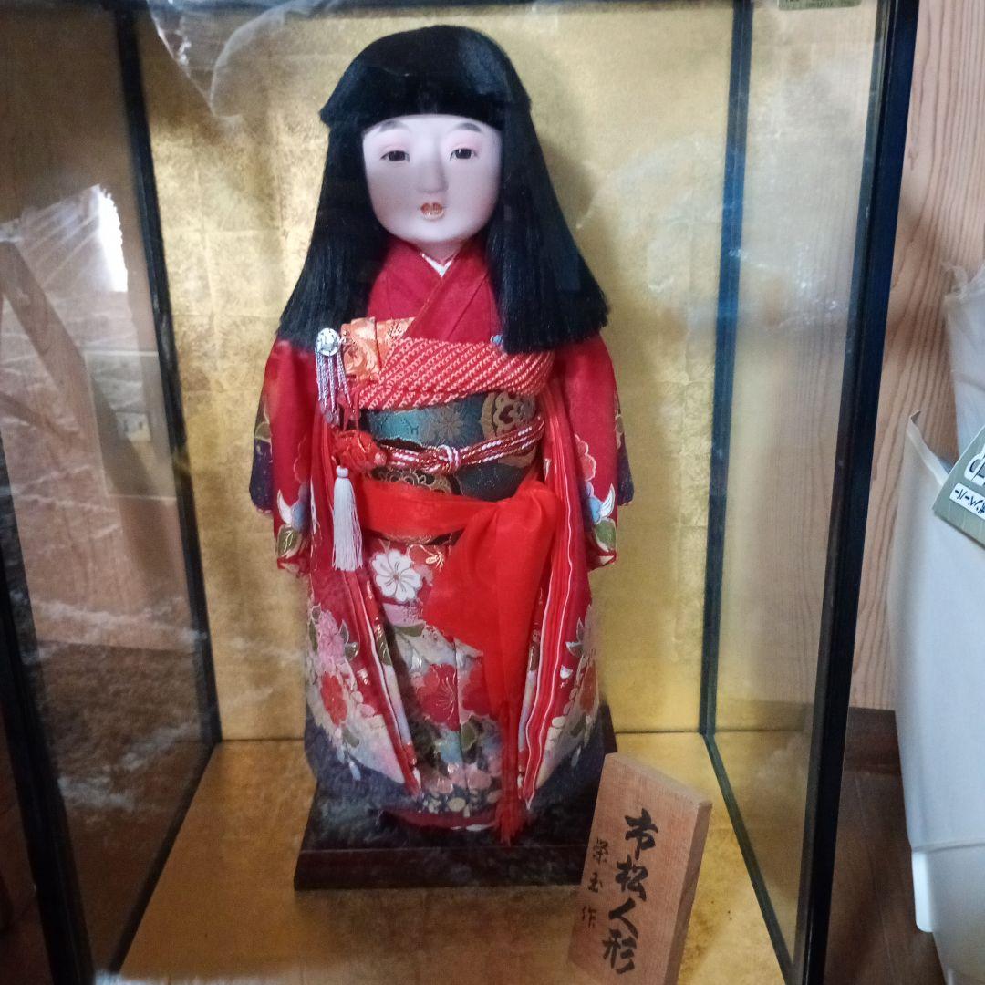 ガラスケース入り市松人形(お菊人形) - メルカリ