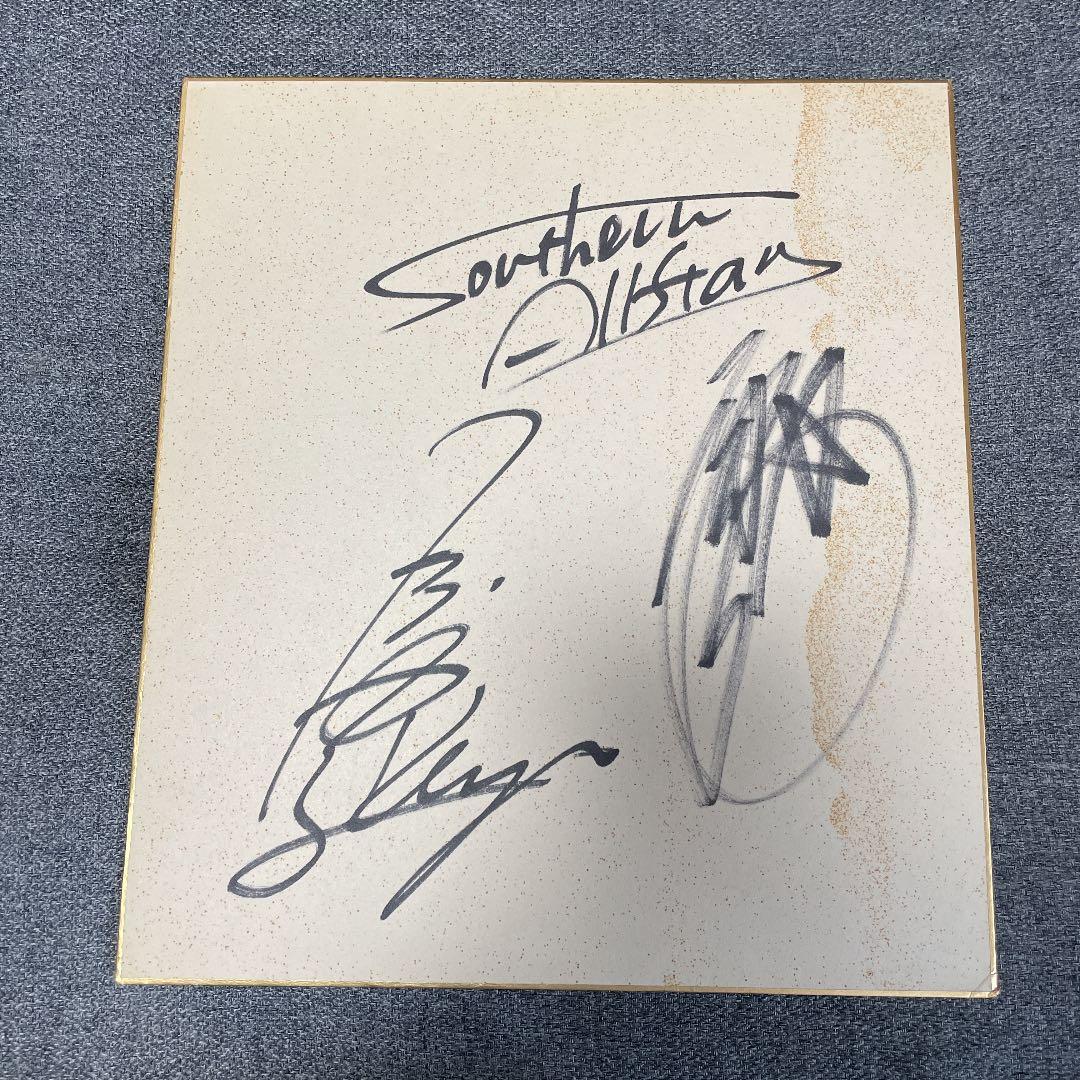 サザンオールスターズ 桑田佳祐 原由子 直筆サイン色紙