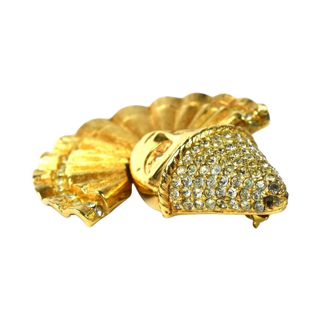 レア】クリスチャンディオール ピエロ ブローチ GP ラインストーン