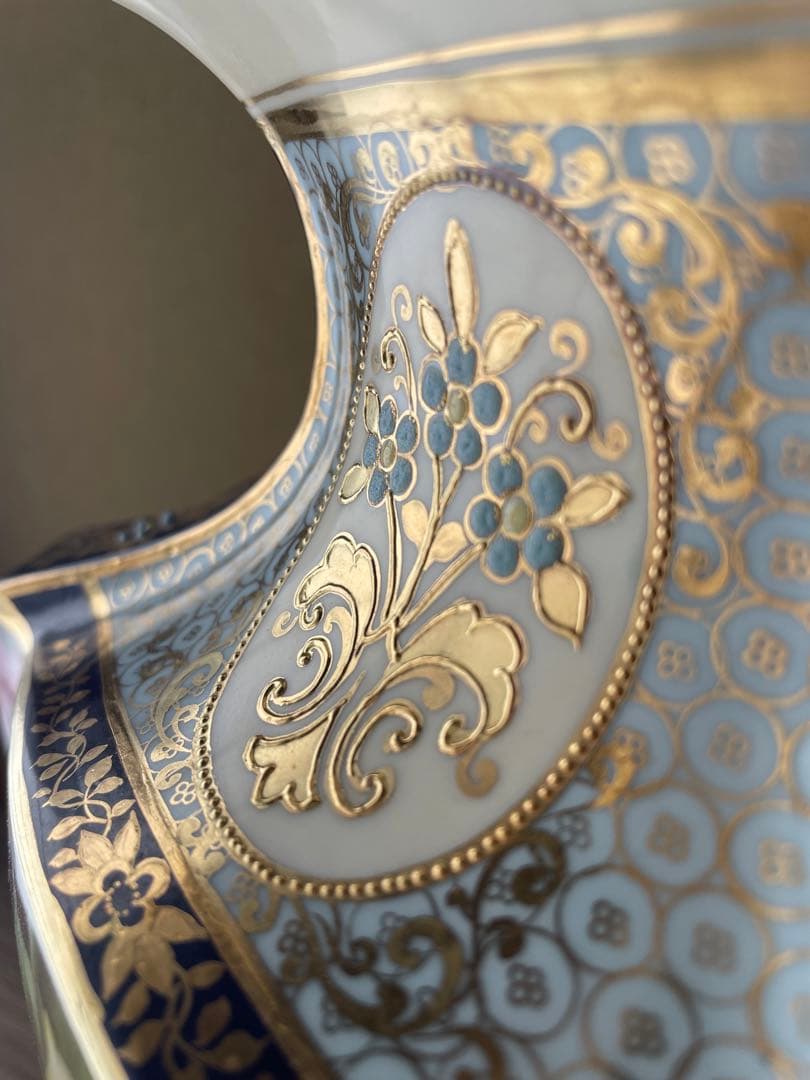 オールドノリタケ 希少 極大花瓶 40㎝ 明治24年〜米国輸出向け 期間