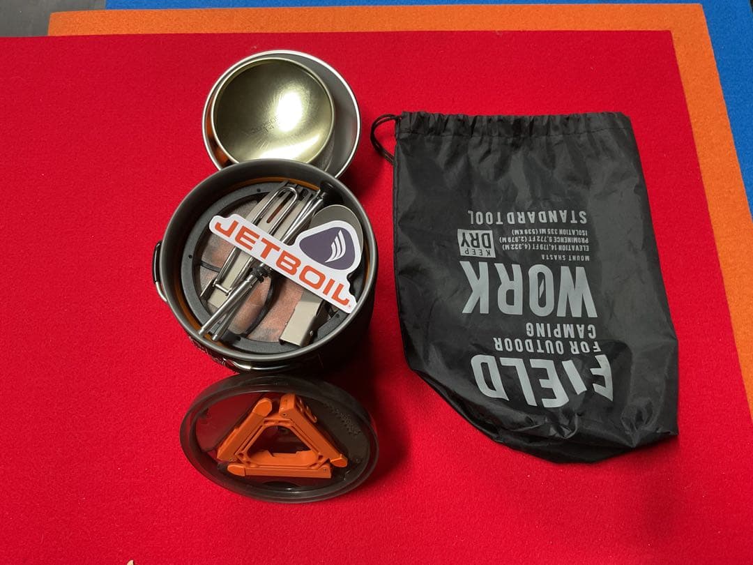 mont-bell JETBOILミニモBK柄　動作良好美品　新品付属品多数！
