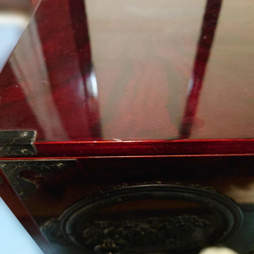 仙台箪笥 漆塗り3段箪笥 渡辺家具店製 鍵付