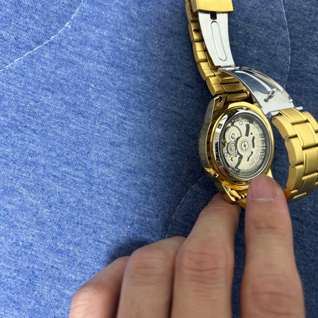 セイコー 自動巻き ゴールド 腕時計