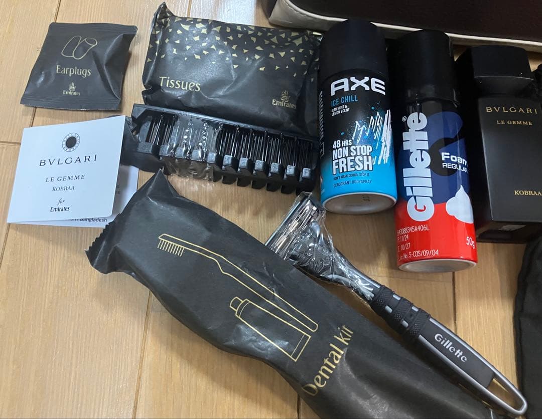 エミレーツ航空 ファーストクラス メンズ アメニティキット BVLGARI