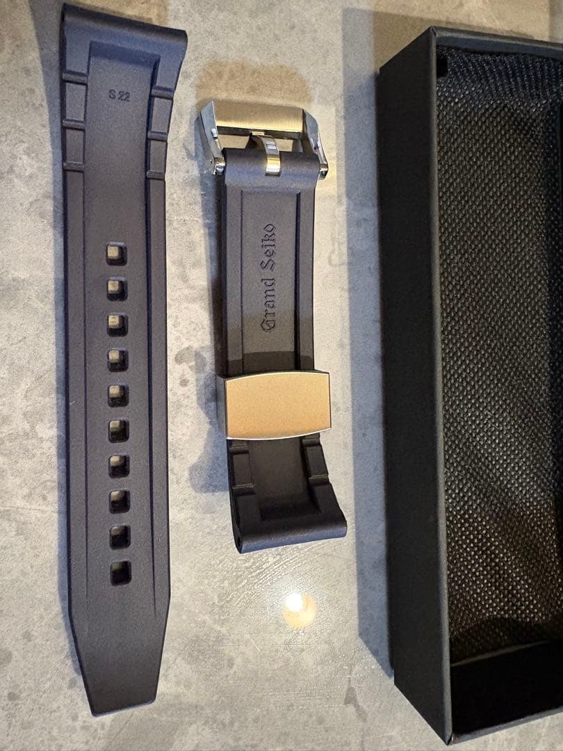 グランドセイコー　白樺　ラバーベルト　slgh005 22mm ネイビー