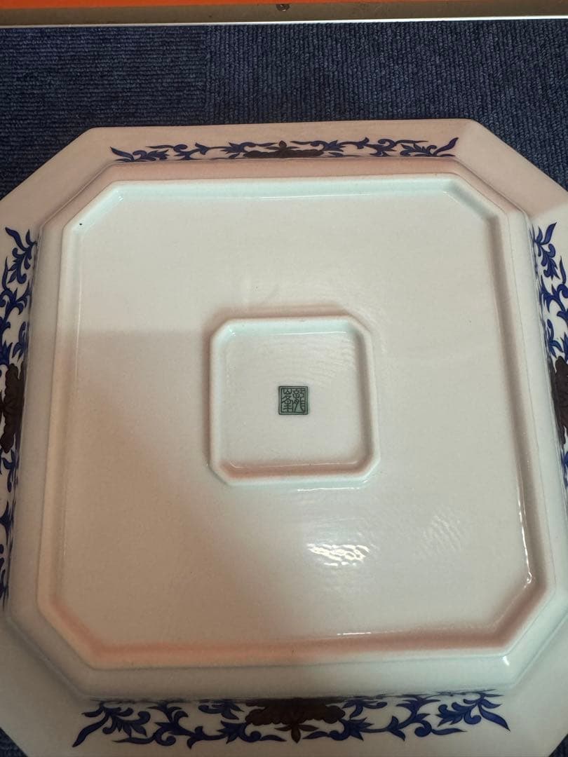 1775 龍峯窯 古九谷手水禽文 大皿 28cm 未使用 - メルカリ