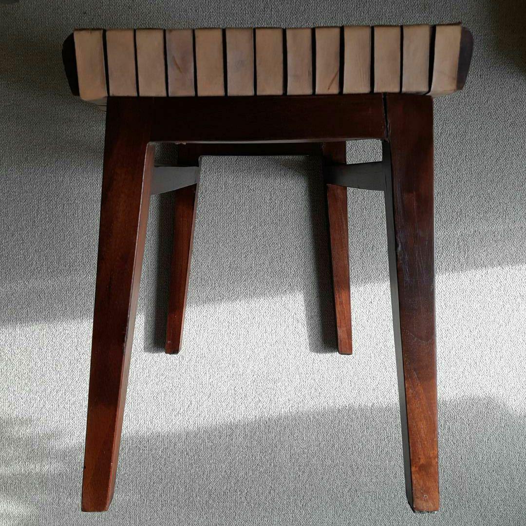 本革スツール～Woven leather stool～