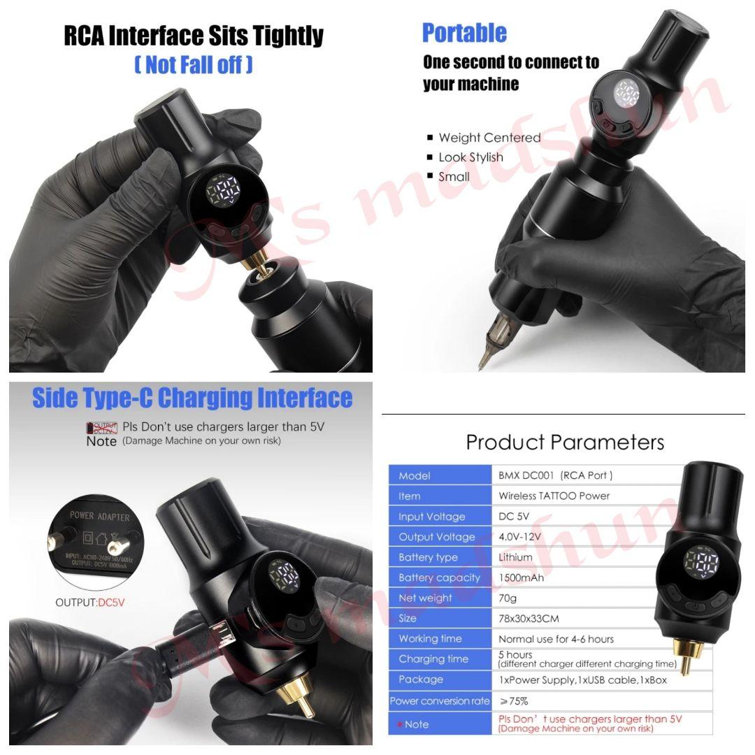 NEW タトゥー ワイヤレス パワーサプライ タトゥーマシン アートメイク