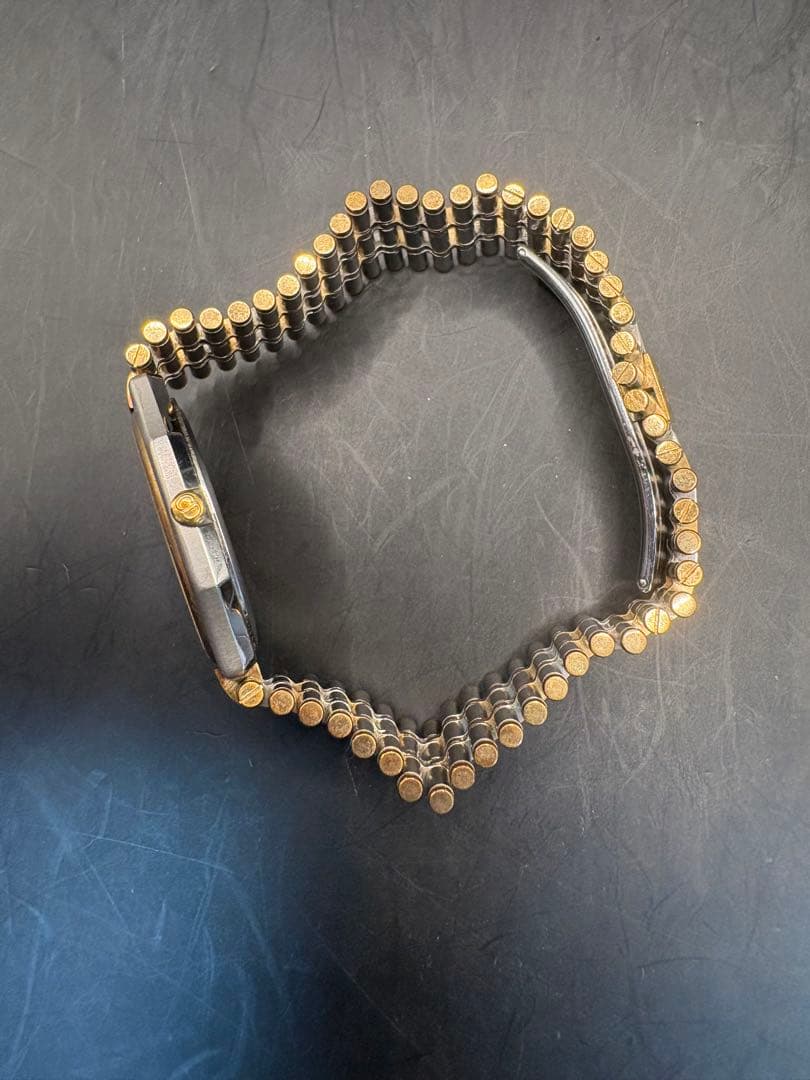 アンティークChristian Dior クォーツ腕時計 ゴールド/シルバー