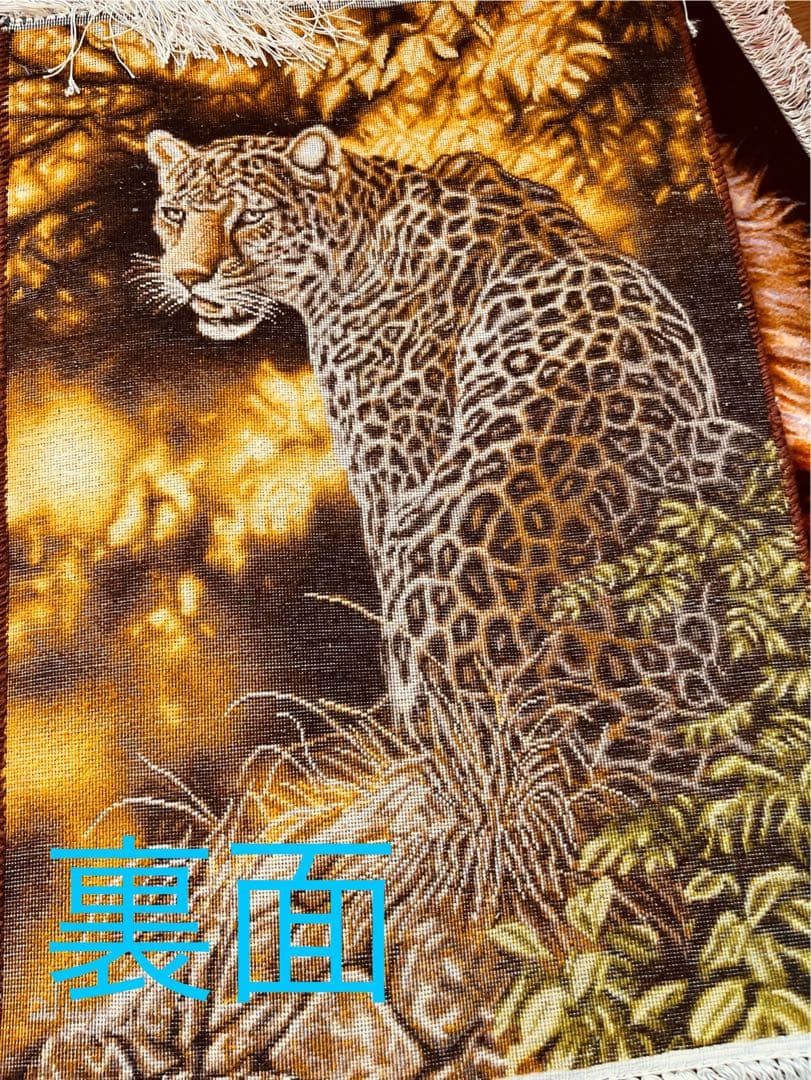 ペルシャ絨毯 絵画絨毯 手織り タペストリー 横495️縦675 ペルシャ