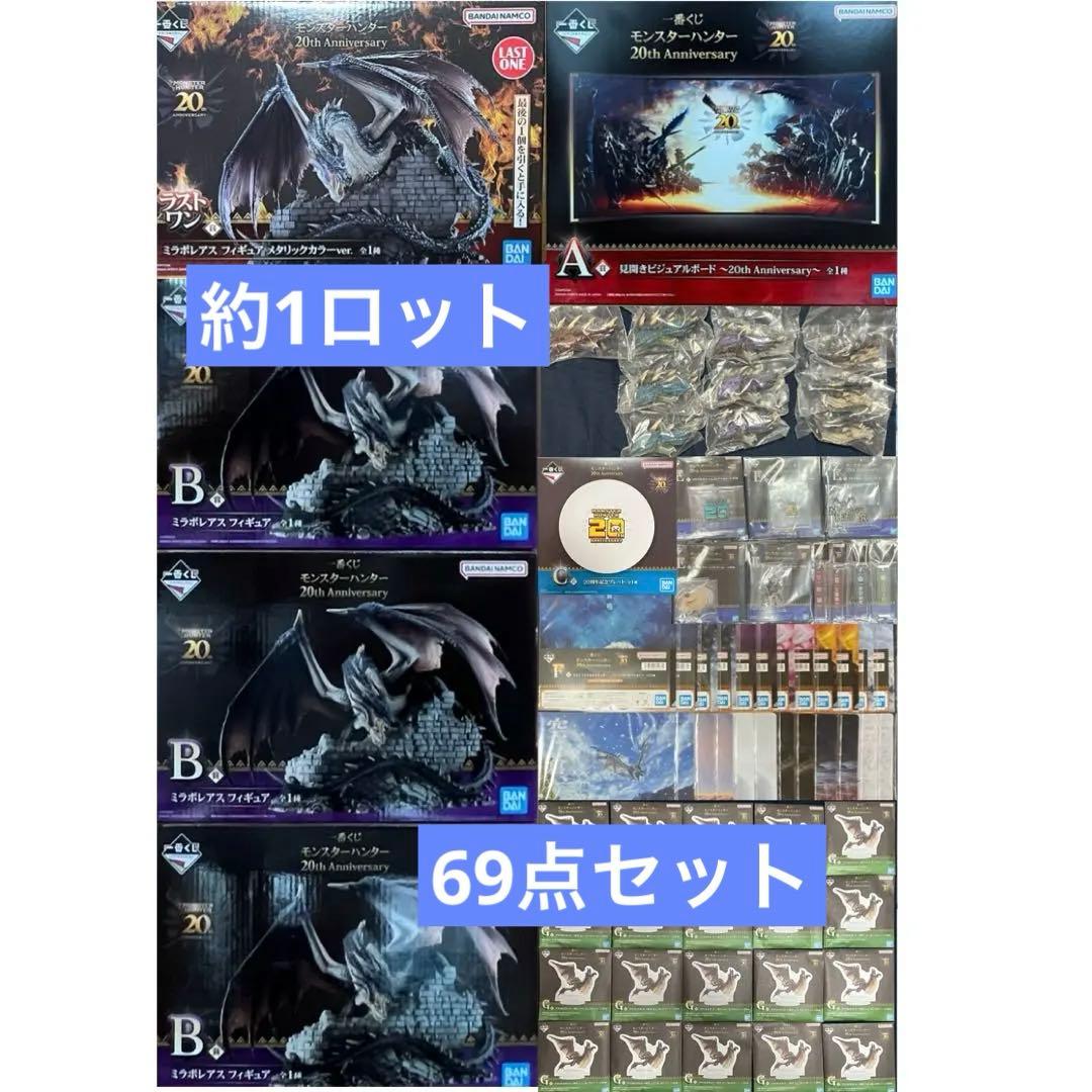 一番くじ モンスターハンター 20th Anniversary 約1ロット69点 一番くじ モンスターハンター 20th Anniversary│株式会社BANDAI