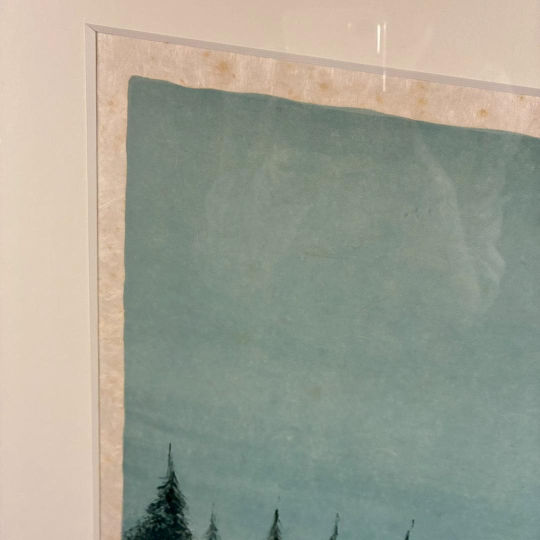 ベルナール・シャロワ「城」リトグラフ 直筆サイン入り 額縁入り 限定