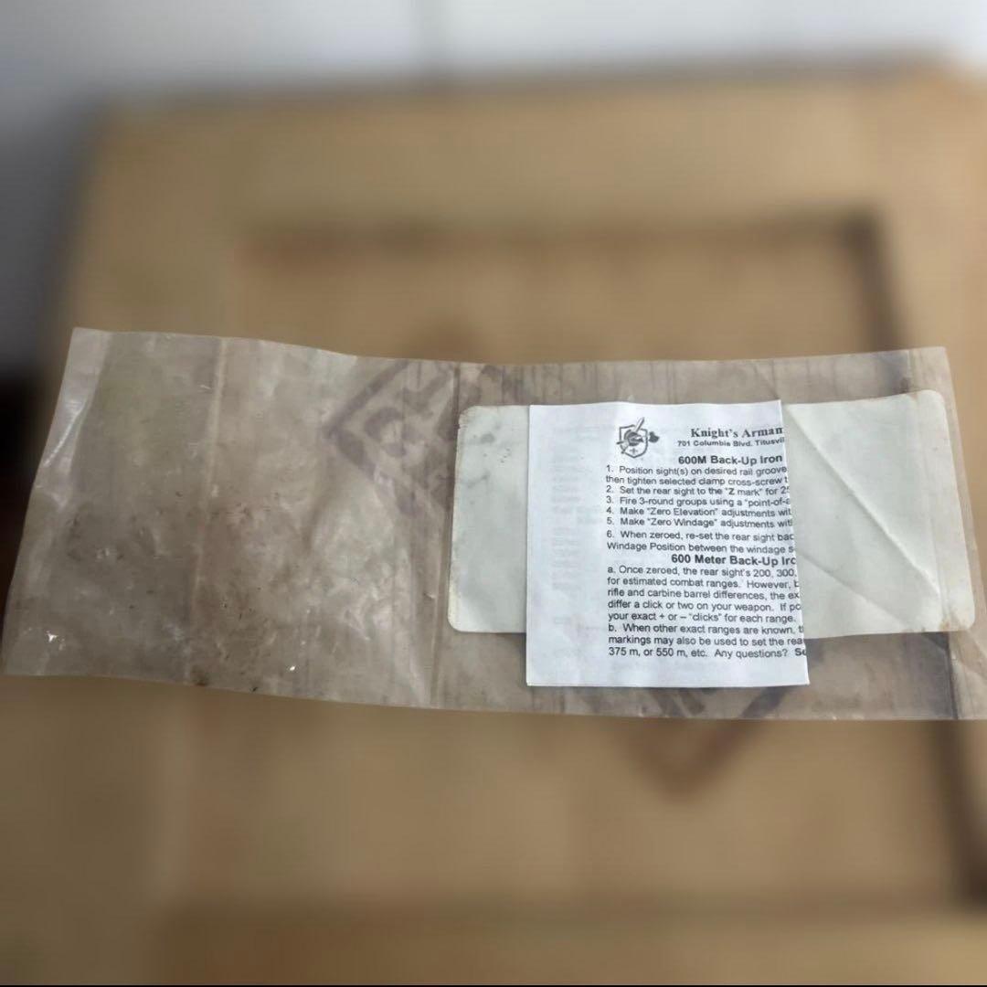 未使用品　米軍　実物　KNIGHTS REAR SIGHT 600 METER⑤