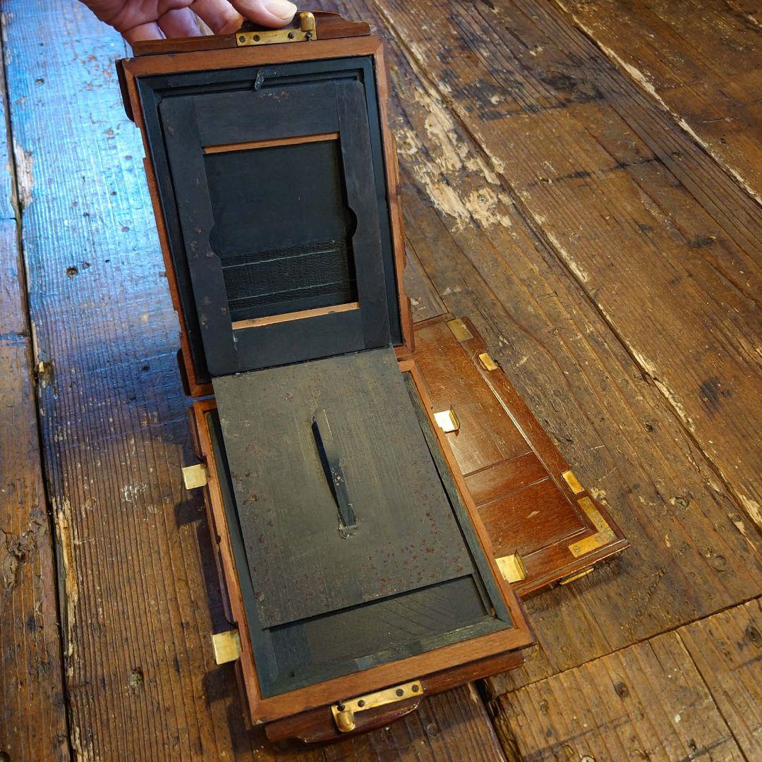 R.Konishi 木製 大判カメラ 蛇腹カメラ シャッター レンズ 三脚 - メルカリ