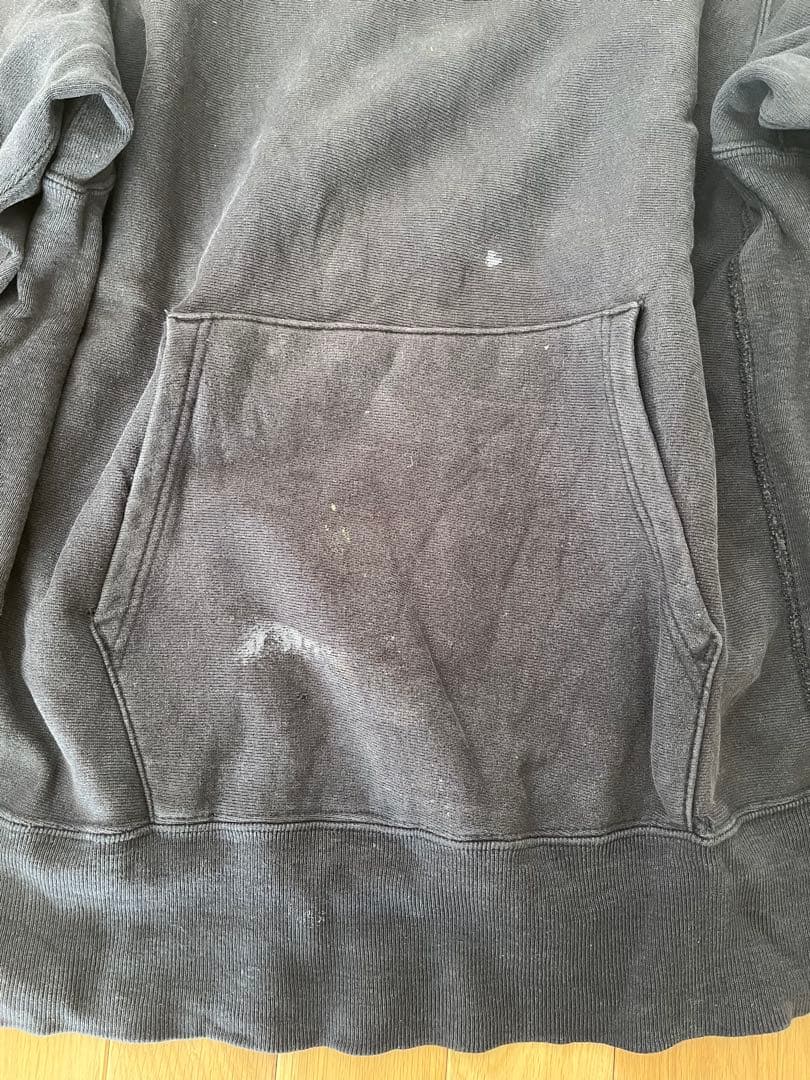 チャンピオン　リバースウィーブ　90年代　刺繍タグ USA製　ブラック　目無し