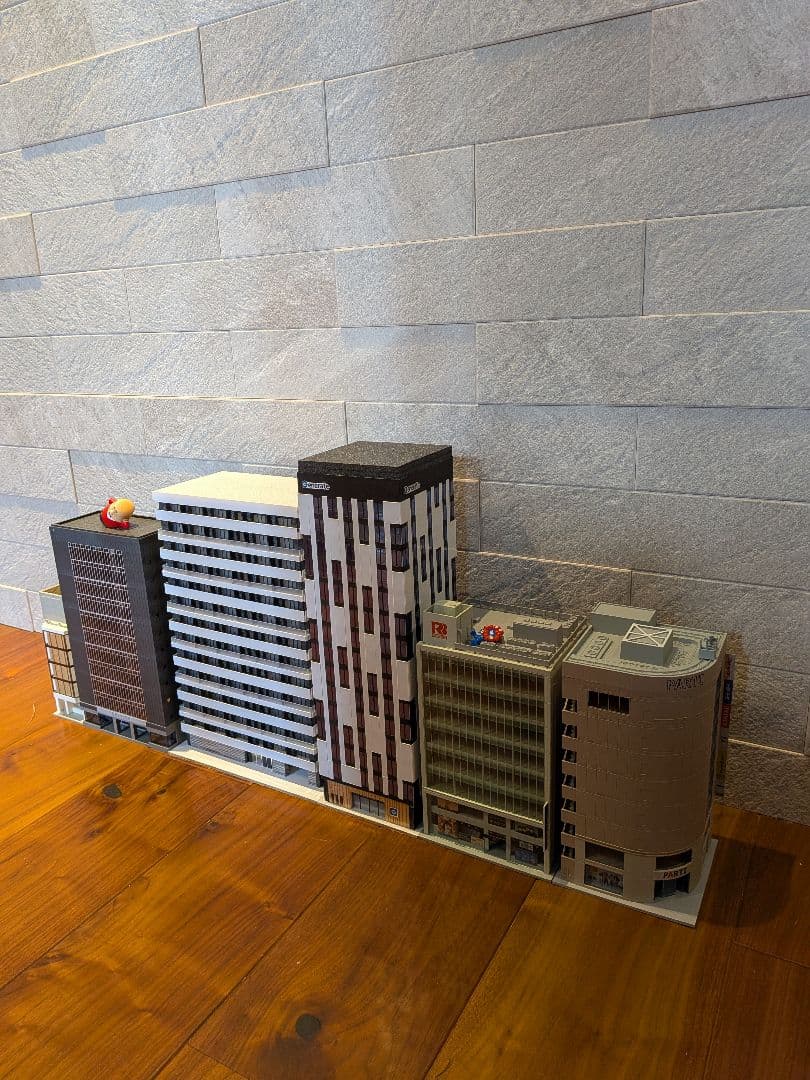 Nゲージ　自作ストラクチャー　外資系企業日本法人本社ビル　ジオラマ