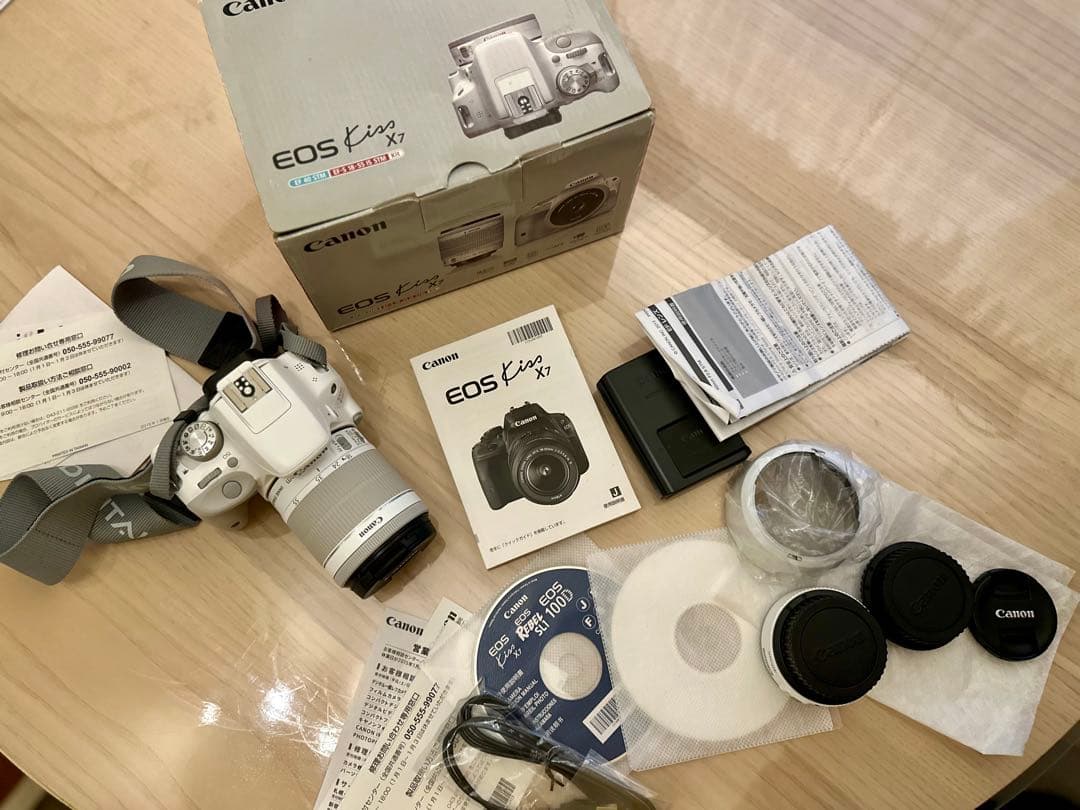 中古】Canon EOS Kiss X7 白 レンズ3本セット｜Canon EOS kiss X7 EF-